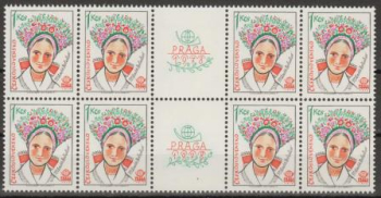 2263 - větší celek 8 známek + 2 kupóny ** - 1977- PRAGA 1978